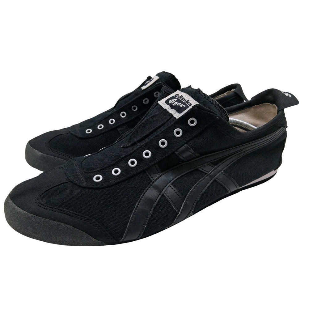 Onitsuka Tiger Mexico 66 Slip-On Shoes Mens Size 13 Black Casual Sneakers D3K0Q